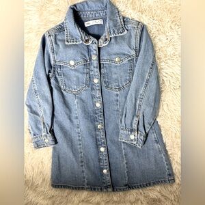 ZARA KIDS DENIM DRESS SIZE 6 GIRLS